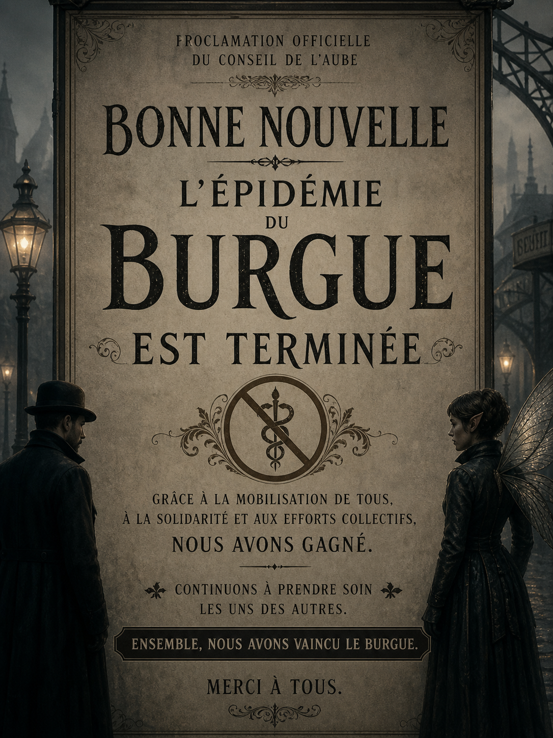 FIN DE L'EPIDEMIE