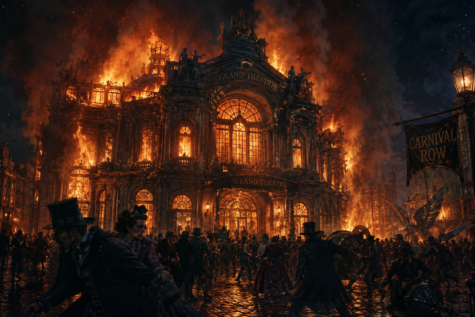 Le Grand Théâtre a brûlé
